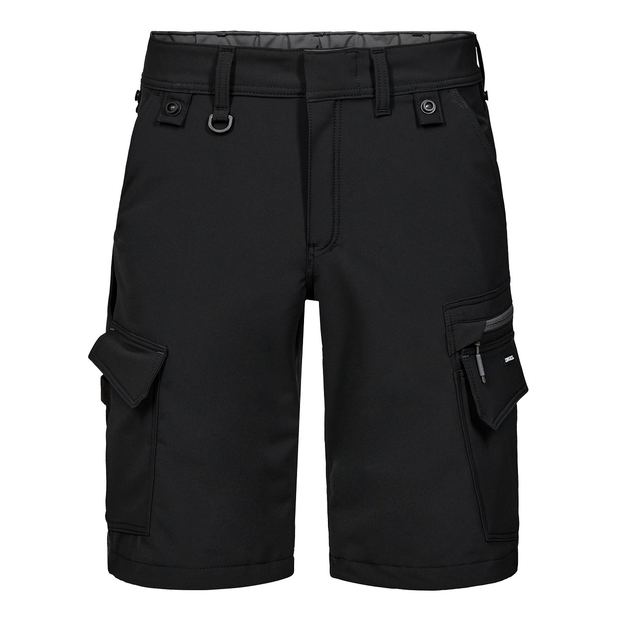 ENGEL Entire Shorts mit 4-Wege-Stretch in Schwarz/Anthrazit Grau, Größe 54
