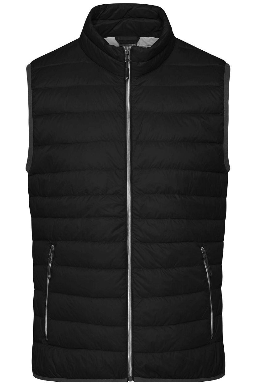Men's Down Vest "JN1138" in Black/Silver, Größe 3XL - Daiber