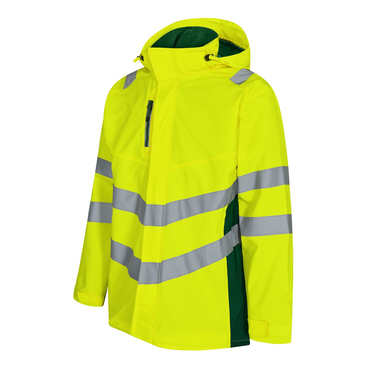 ENGEL Safety Shellparka in Gelb/Grün, Größe XS