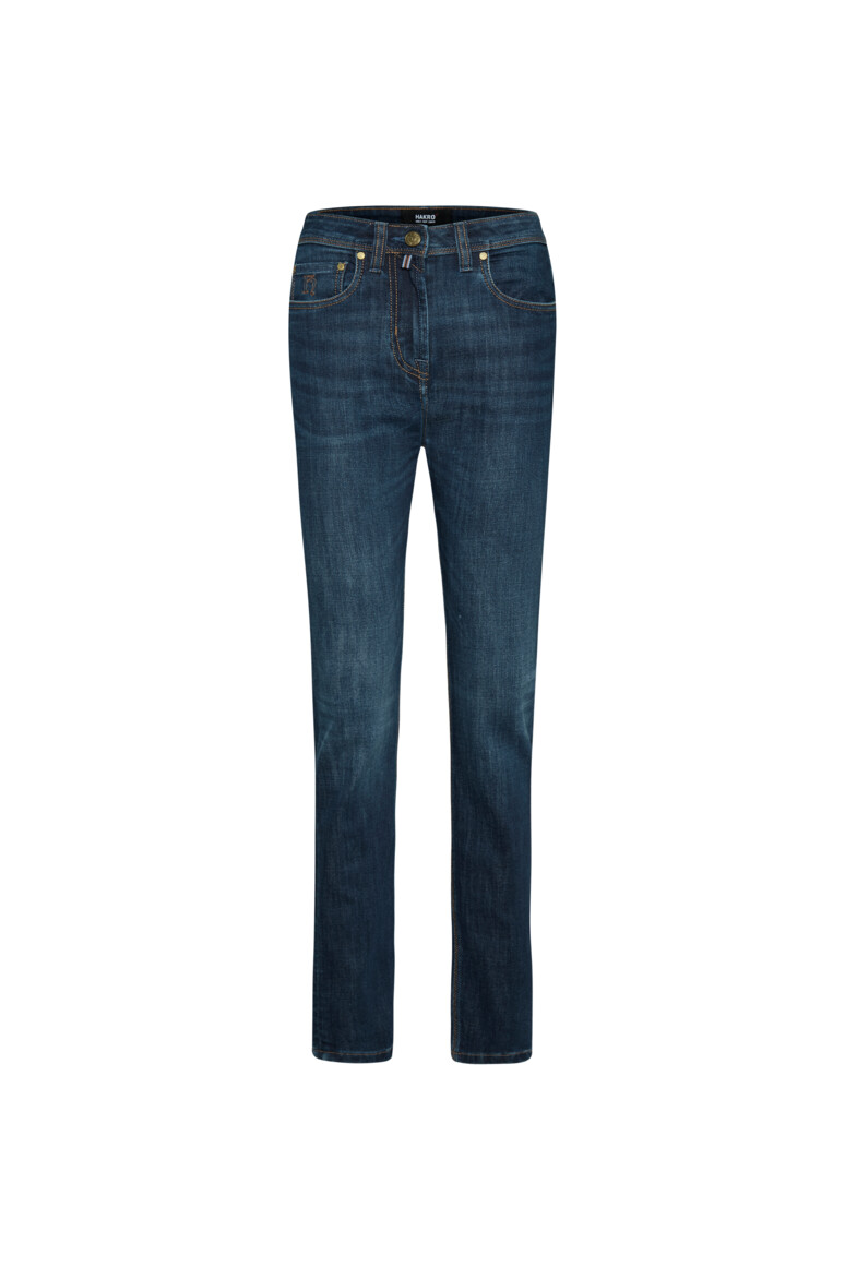 HAKRO 730 DAMEN 5-POCKET-JEANSHOSE X-STRETCH ECO in indigo, Größe 3XL