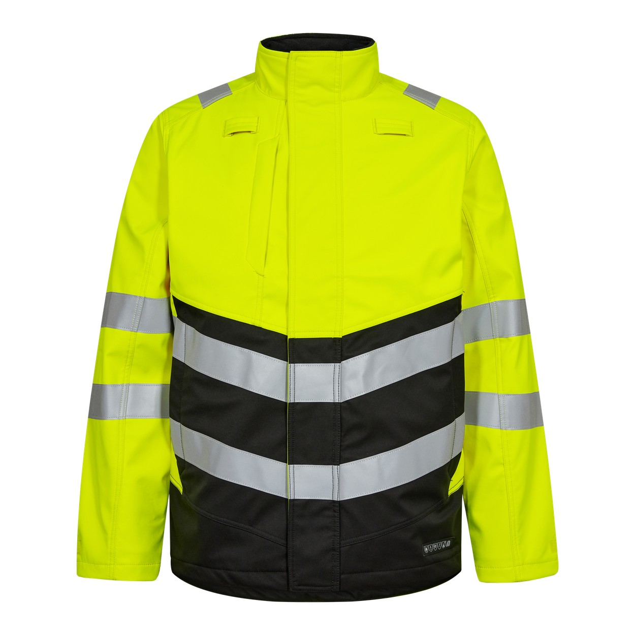ENGEL Safety+ Softshelljacke in Gelb/Schwarz, Größe XS