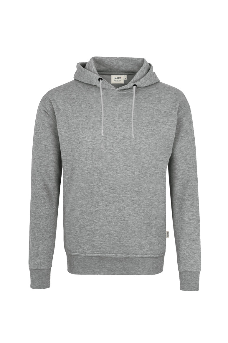 HAKRO 560 Kapuzen-Sweatshirt Bio-Baumwolle GOTS in Grau meliert, Größe 6XL