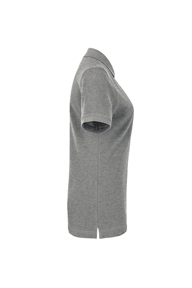 HAKRO 216 Damen Poloshirt MIKRALINAR® in Grau meliert, Größe 6XL