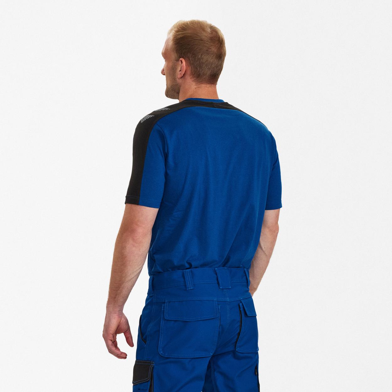 ENGEL Galaxy T-Shirt in Surfer Blue/Schwarz, Größe XS