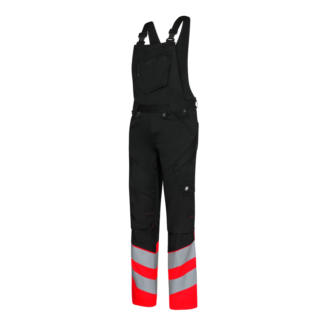 ENGEL Safety Latzhose mit 2-Wege-Stretch in Schwarz/Rot, Größe 26