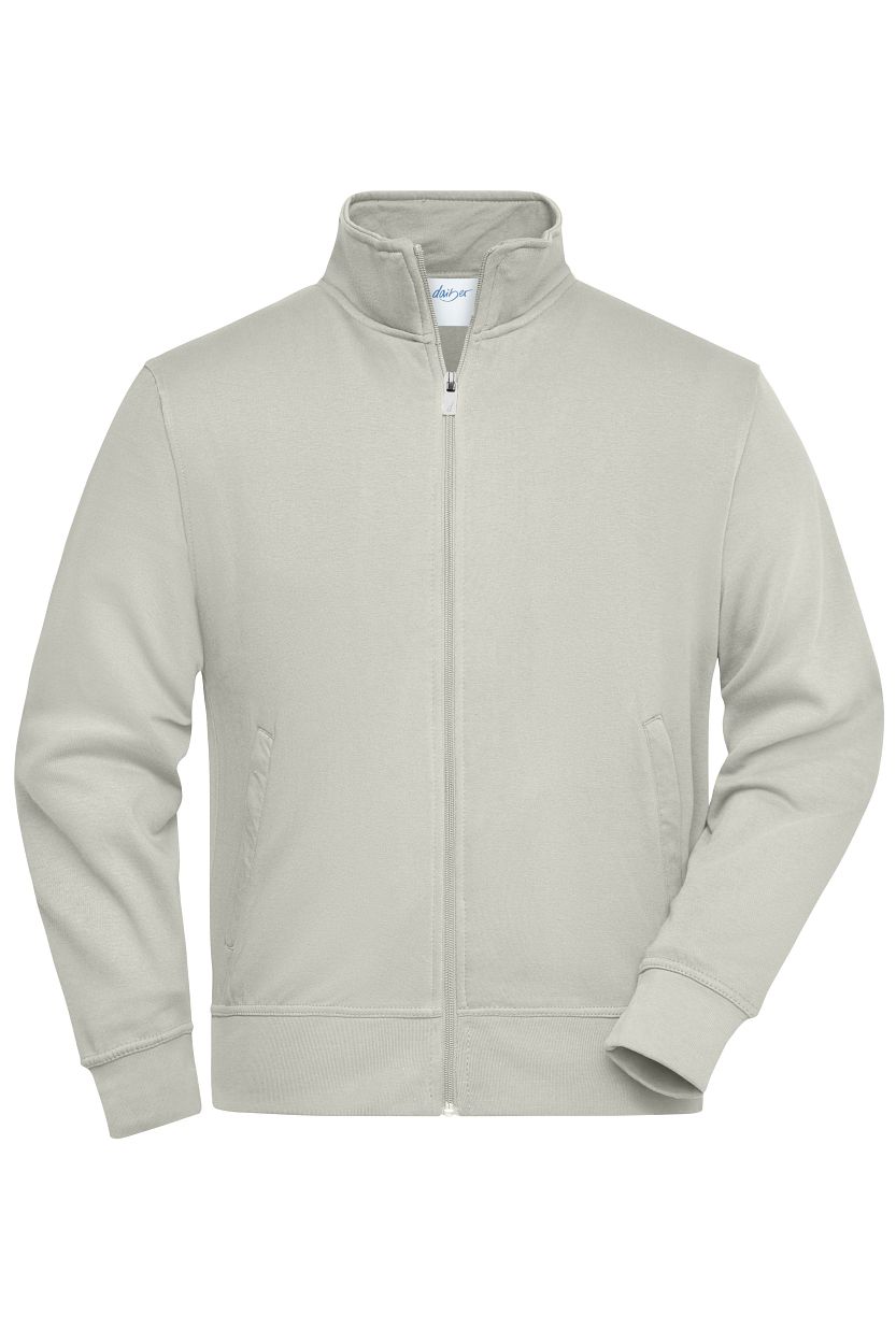 Workwear Sweat Jacket "JN836" in Cement, Größe 6XL - Daiber