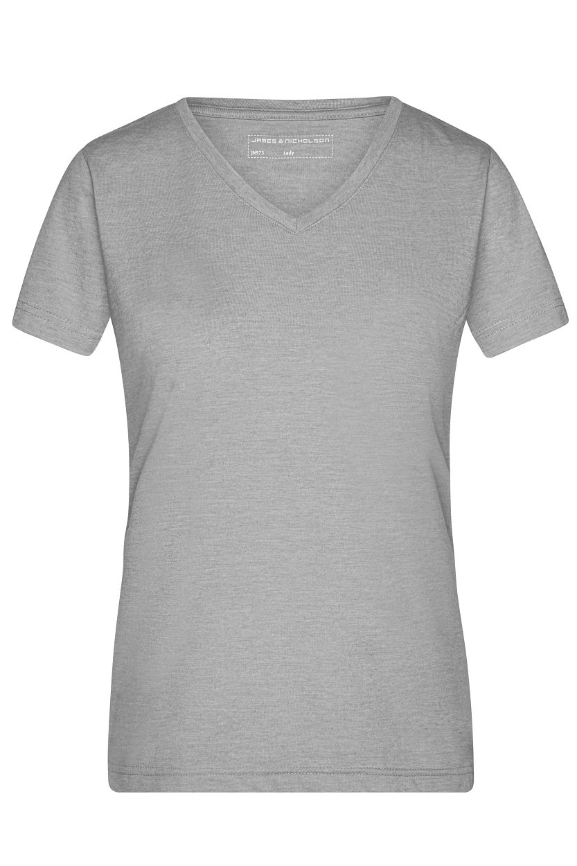 Ladies' Heather T-Shirt "JN973" in Grey-Heather, Größe 2XL - Daiber