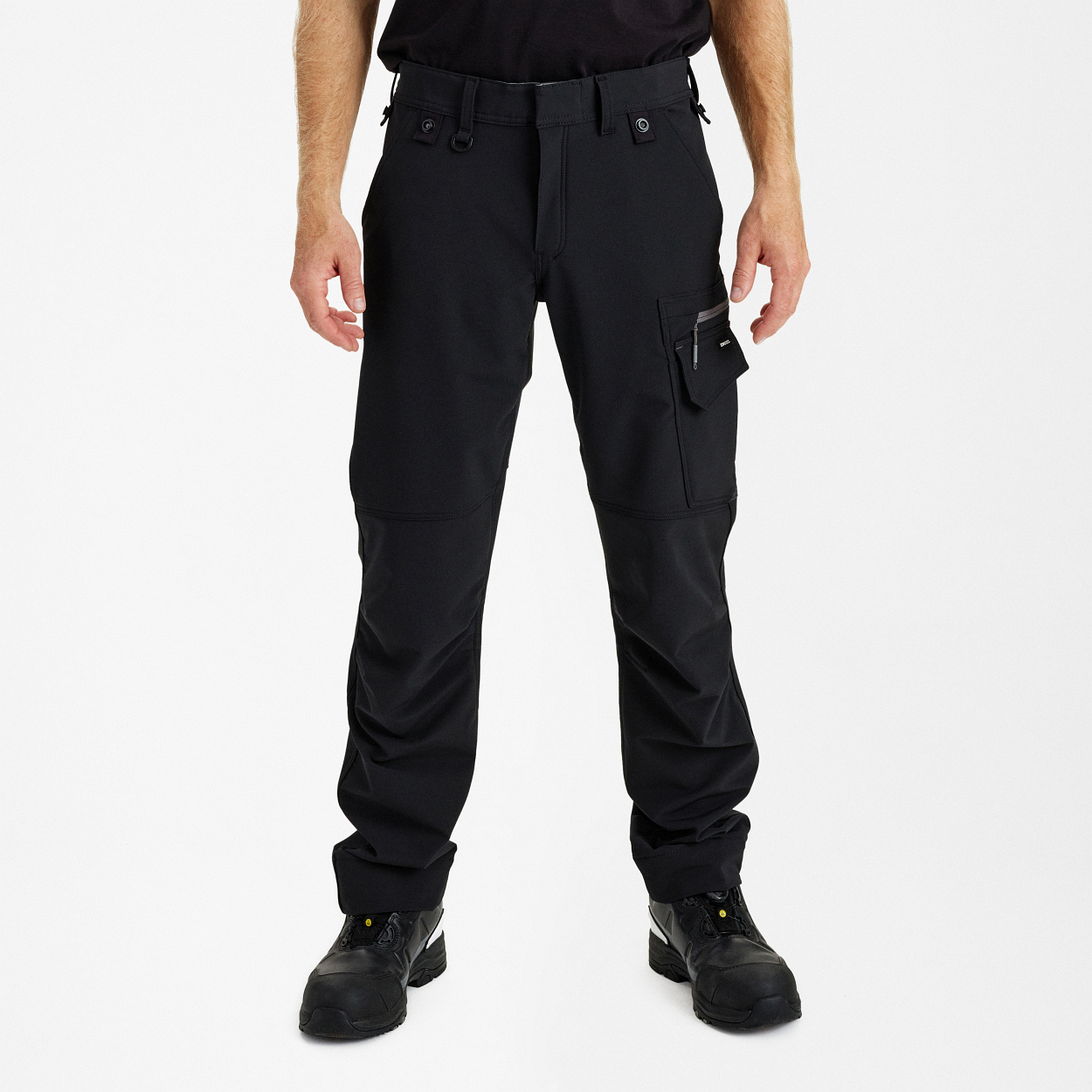Entire Servicehose mit 4-Wege Stretch in Schwarz/Anthrazit Grau, Größe 26