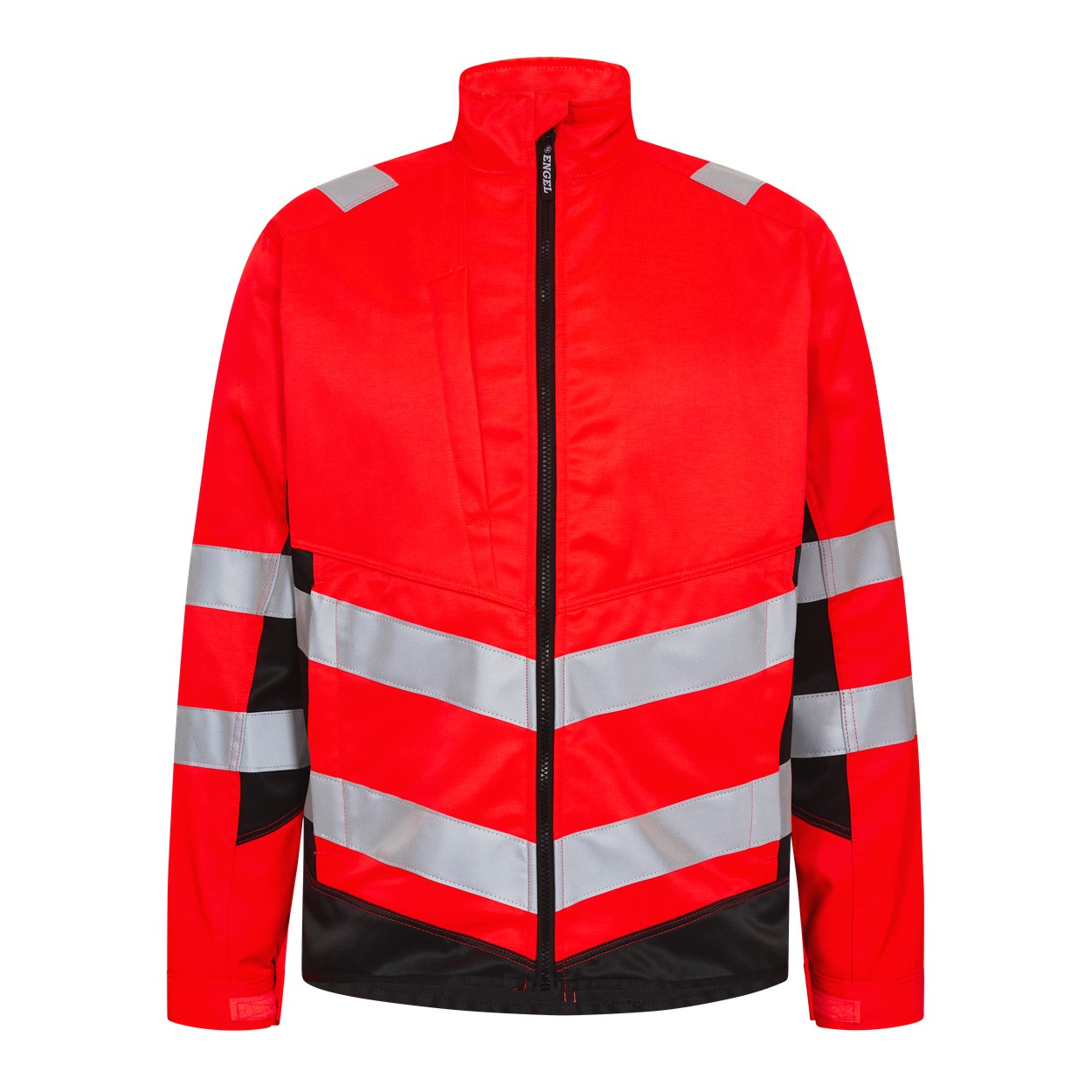 ENGEL Safety Light Arbeitsjacke in Rot/Schwarz, Größe XS