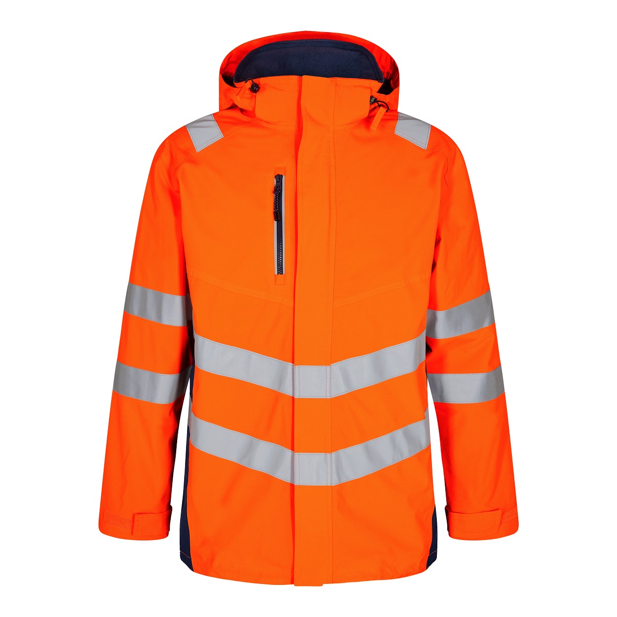 ENGEL Safety Shellparka in Orange/Blue ink, Größe XS