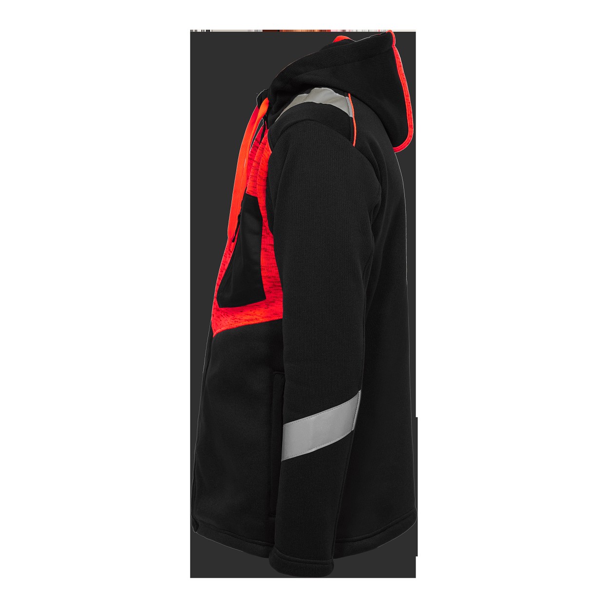 ENGEL Cargo Strickcardigan in Schwarz/Rot, Größe XS