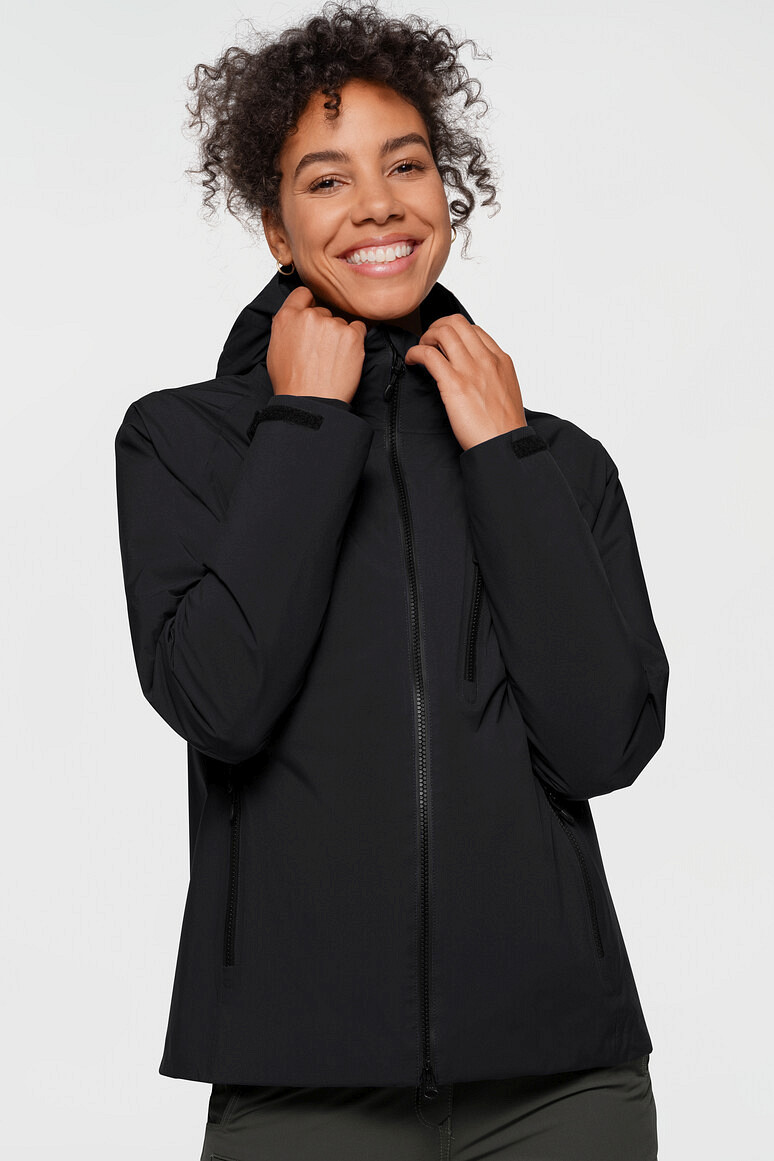 HAKRO 284 Damen High Activejacke ECO in schwarz, Größe 3XL