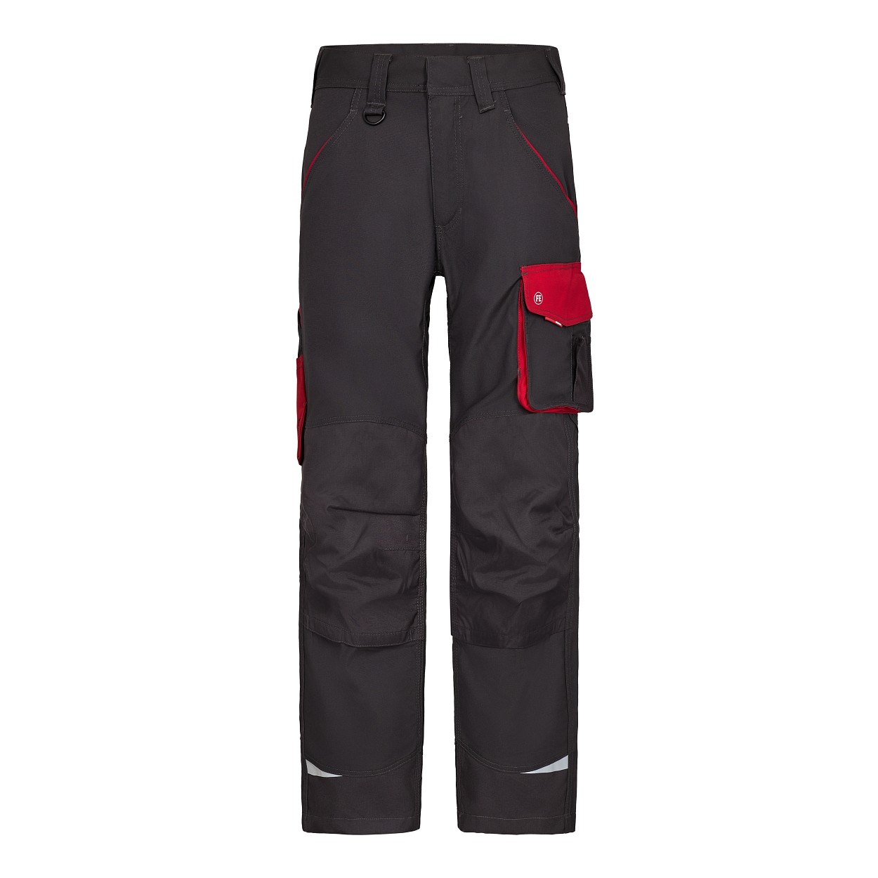 ENGEL Galaxy Arbeitshose in Anthrazit Grau/Tomato Red, Größe 106