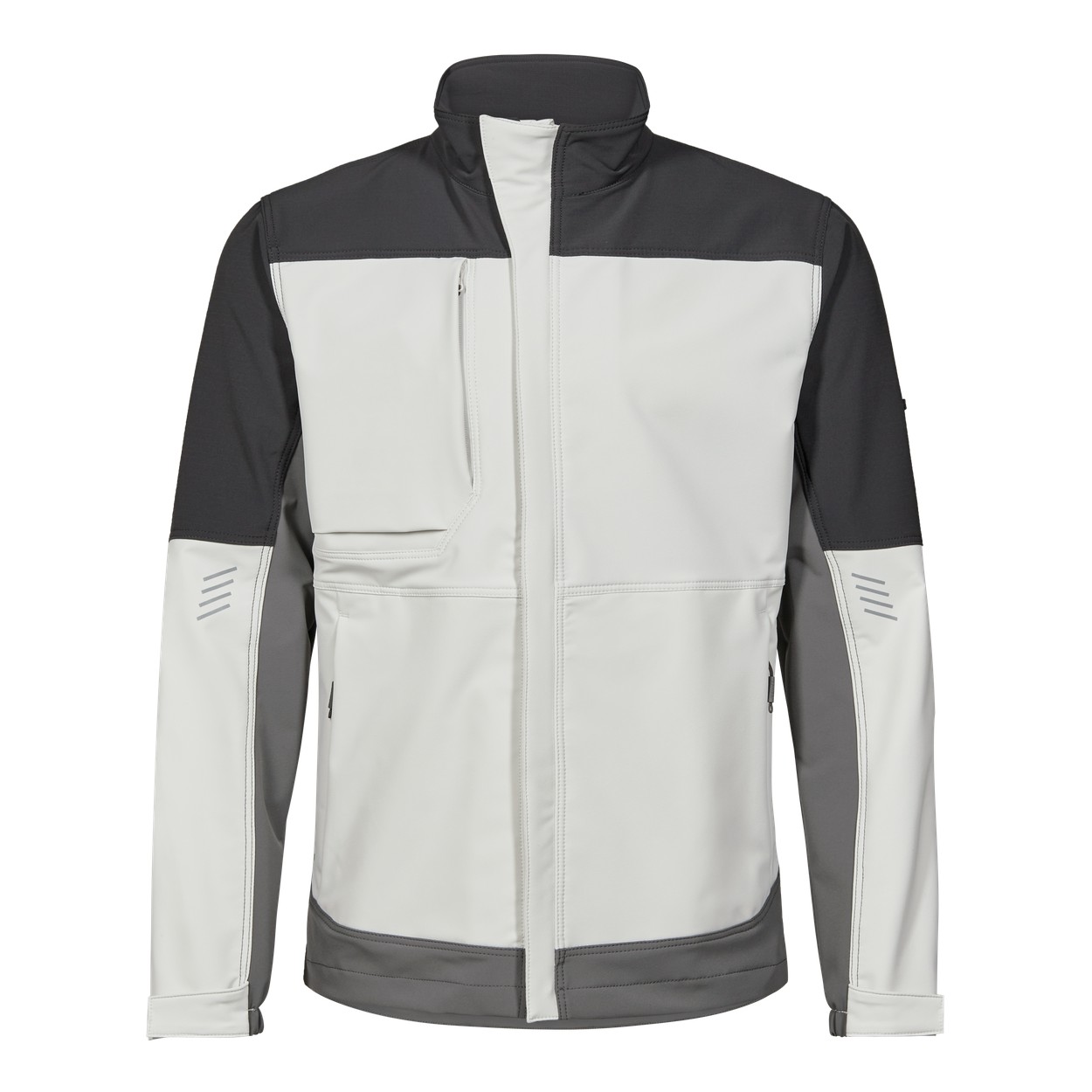 ENGEL Entire Arbeitsjacke mit 4-Wege-Stretch in Bone White / Anthracite Grey, Größe XS