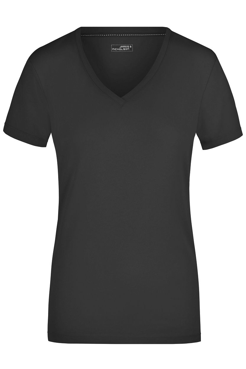 Ladies' Stretch V-T "JN928" in Black, Größe 2XL - Daiber