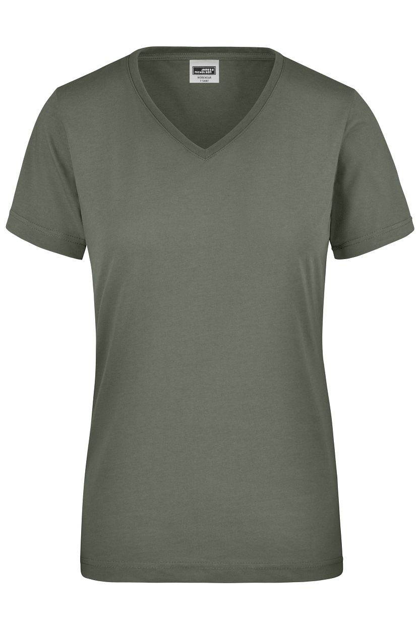 Ladies' Workwear T-Shirt "JN837" in Dark-Grey, Größe 4XL - Daiber
