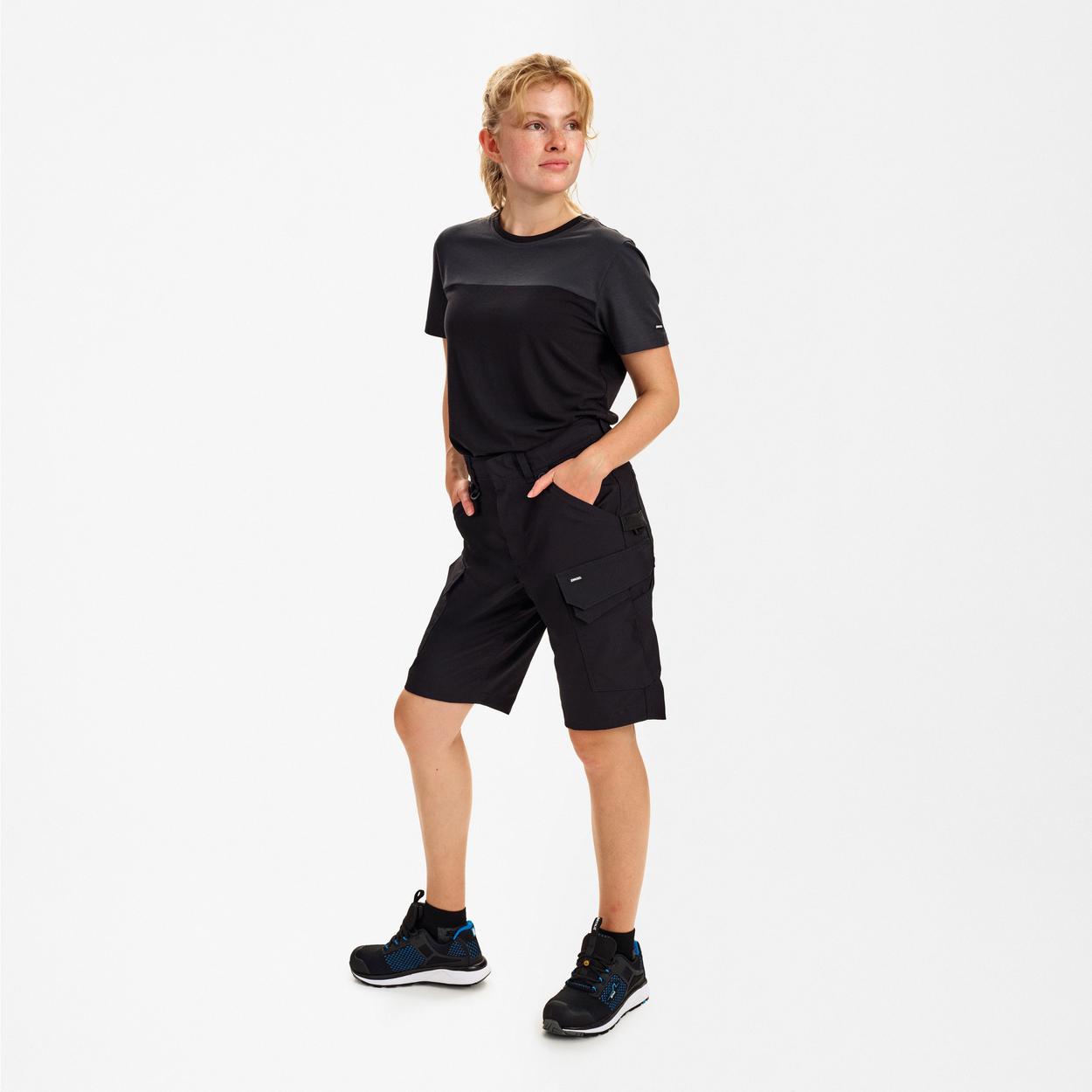ENGEL Entire Damen Arbeitsshorts mit 2-Wege-Stretch in Schwarz, Größe 48