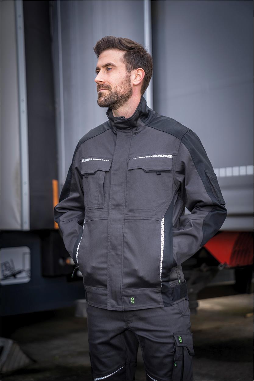 Bundjacke FLEXJ28 Flex Line in Anthrazit/Schwarz, Gr. 2XL von Leibwächter