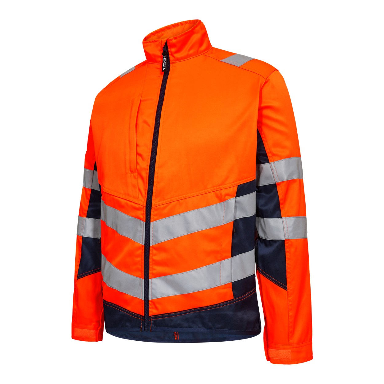 ENGEL Safety Light Arbeitsjacke in Orange/Blue ink, Größe XS