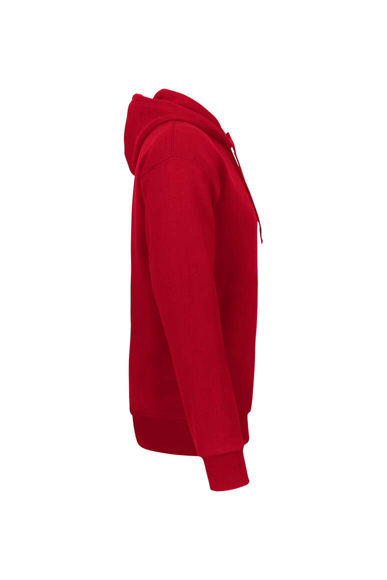 HAKRO 560 Kapuzen-Sweatshirt Bio-Baumwolle GOTS in Rot, Größe 6XL