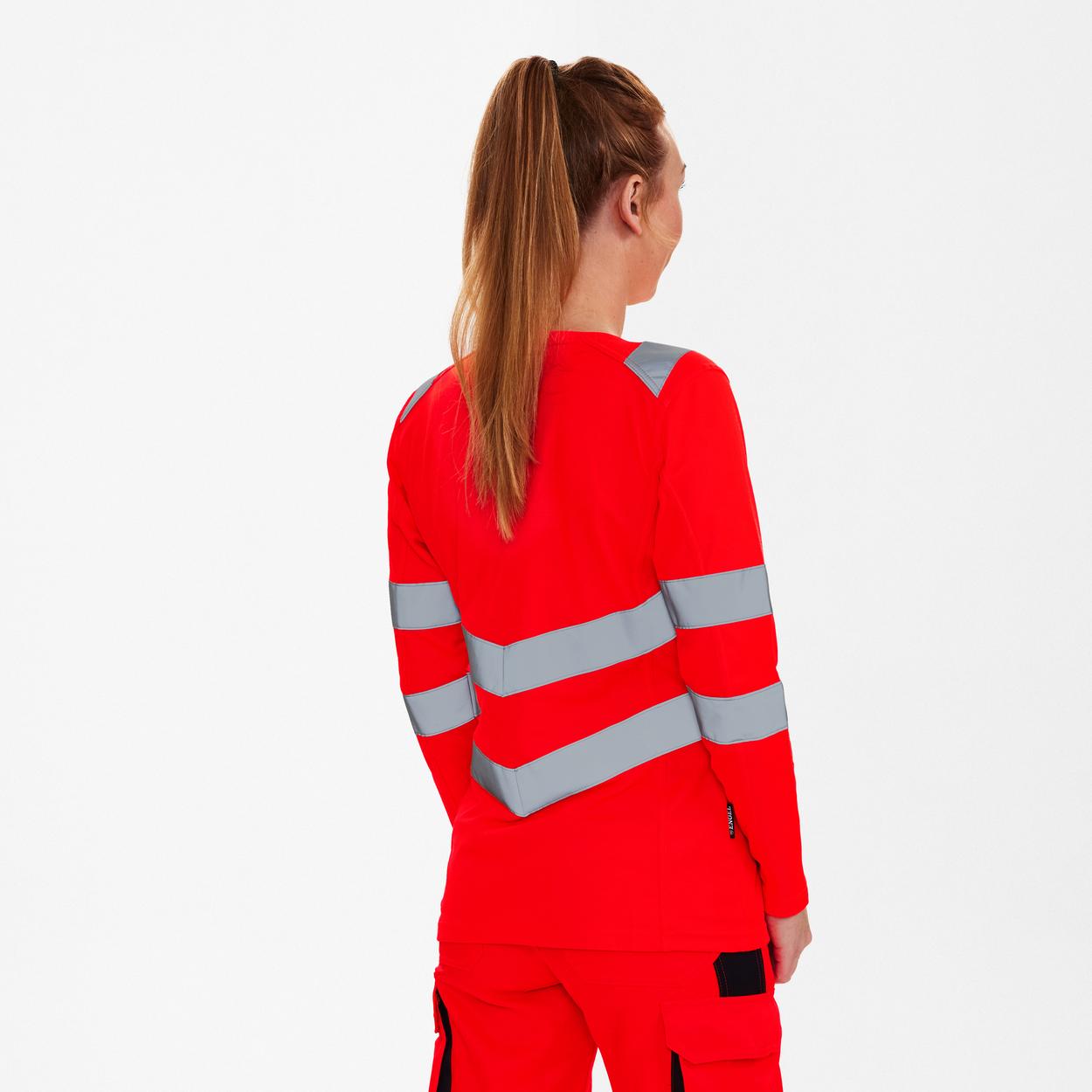 ENGEL Safety Damen langarm-Shirt in Rot, Größe XS