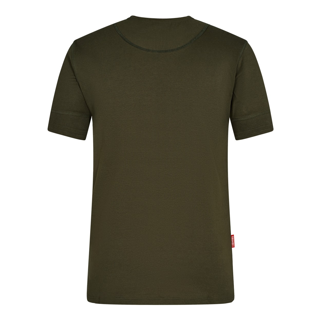 ENGEL Extend Grandad T-Shirt in Forest Green, Größe XS