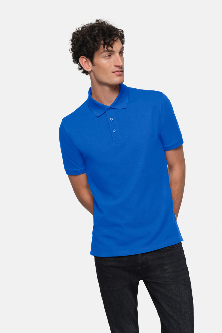 HAKRO 501 Poloshirt Bio-Baumwolle GOTS in Royalblau, Größe 3XL HAKRO 501 Poloshirt Bio-Baumwolle GOTS in Royalblau, Größe 3XL