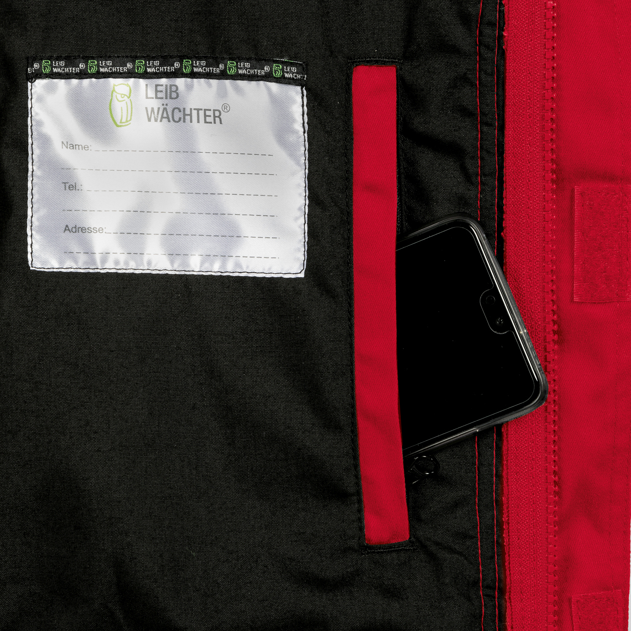 Weste Flex Line Rot/Schwarz FLEXV, Gr. 3XL von Leibwächter Weste Flex Line Rot/Schwarz FLEXV, Gr. 2XL von Leibwächter