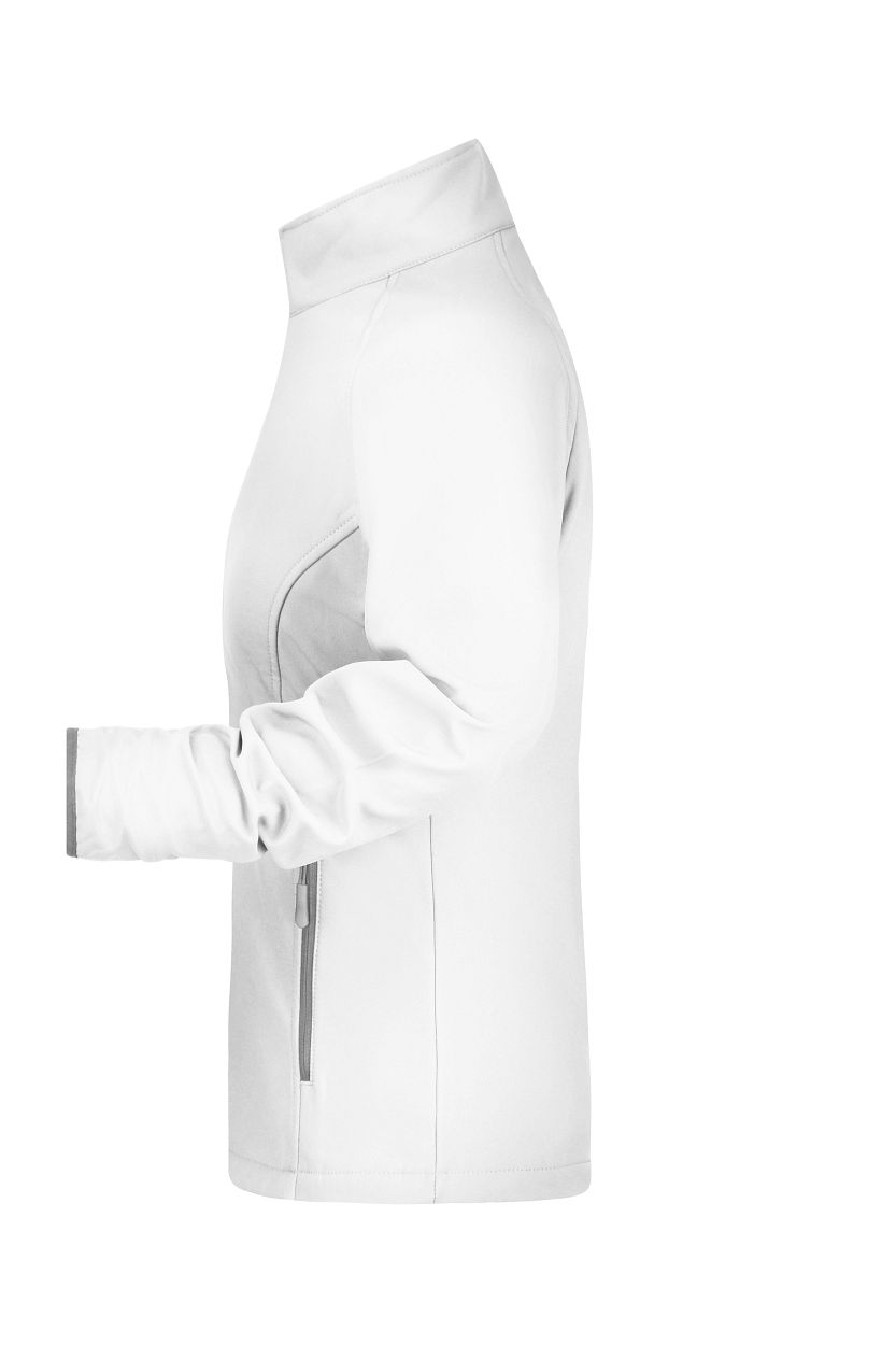 Ladies' Promo Softshell Jacket "JN1129" in White/White, Größe 2XL - Daiber