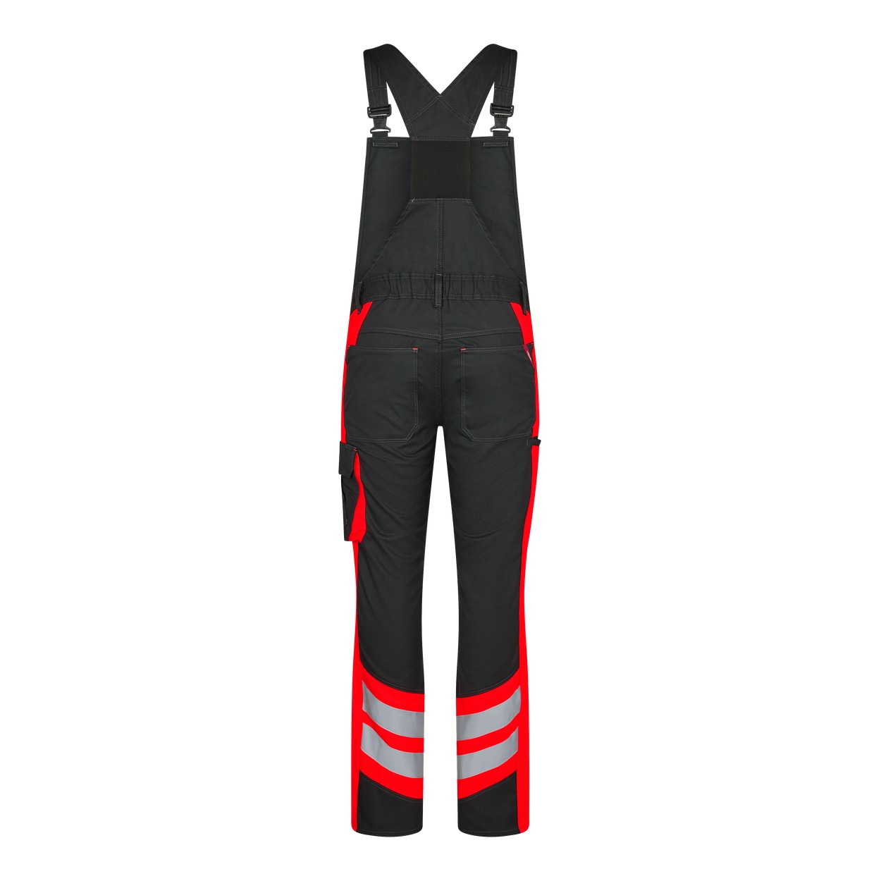 ENGEL Cargo Latzhose in Schwarz/Rot, Größe 106