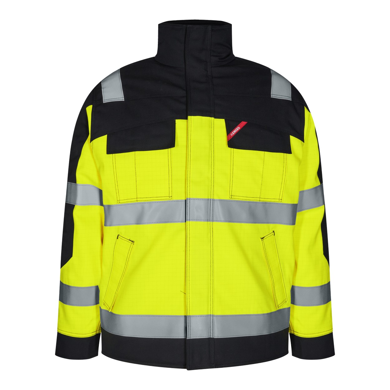 ENGEL Safety+ EN ISO 20471 Multinorm Winterjacke in Gelb/Schwarz, Größe XS