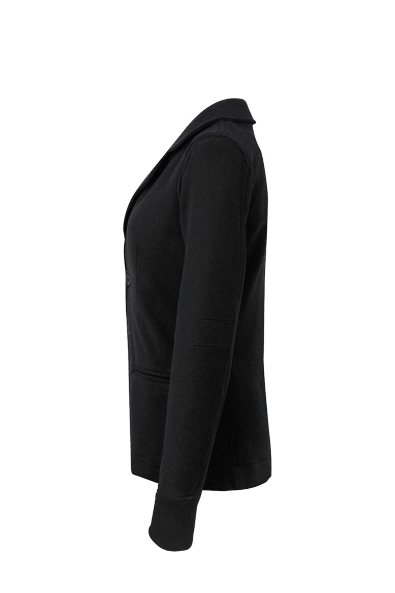HAKRO 260 Damen Sweatblazer Premium in Schwarz, Größe 3XL