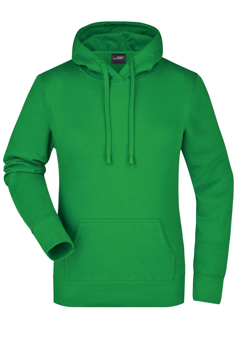 Ladies' Hooded Sweat "JN051" in Fern-Green, Größe 2XL - Daiber