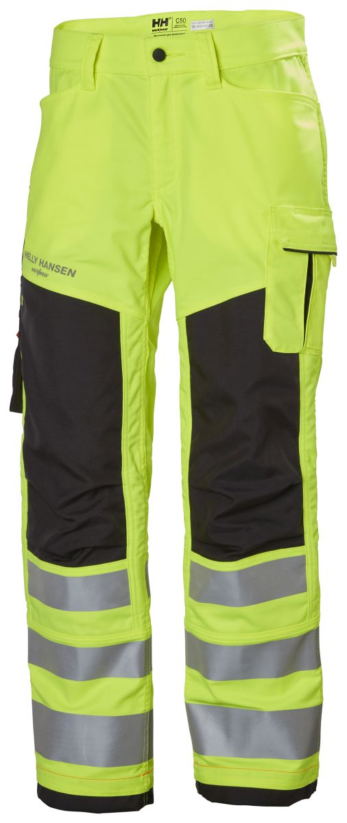 Hi-Vis Arbeitshose Klasse 2 Alna 2.0 in Yellow, Gr. 120 von Helly Hansen Workwear