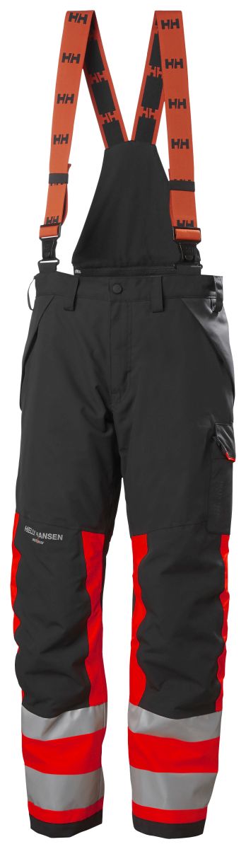 Hi-Vis Winter-Isolationslatzhose Klasse 1 Alna 2.0 in Red, Gr. 64 von Helly Hansen Workwear