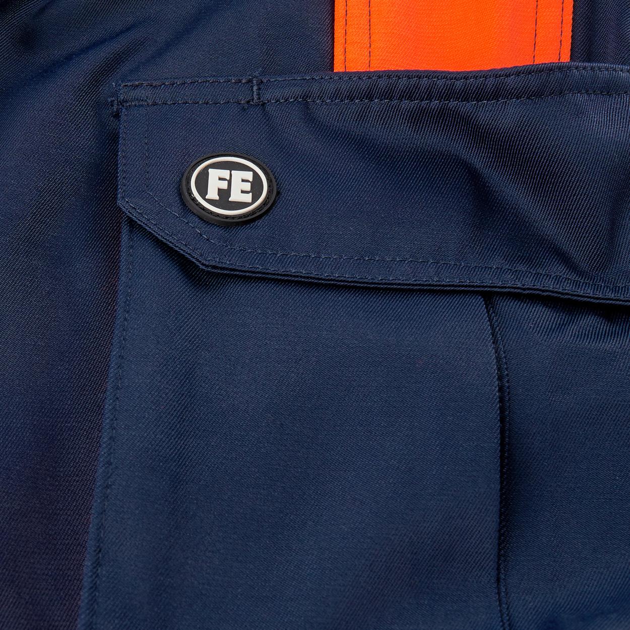 ENGEL Safety Light Arbeitshose in Blue Ink/Orange, Größe 106