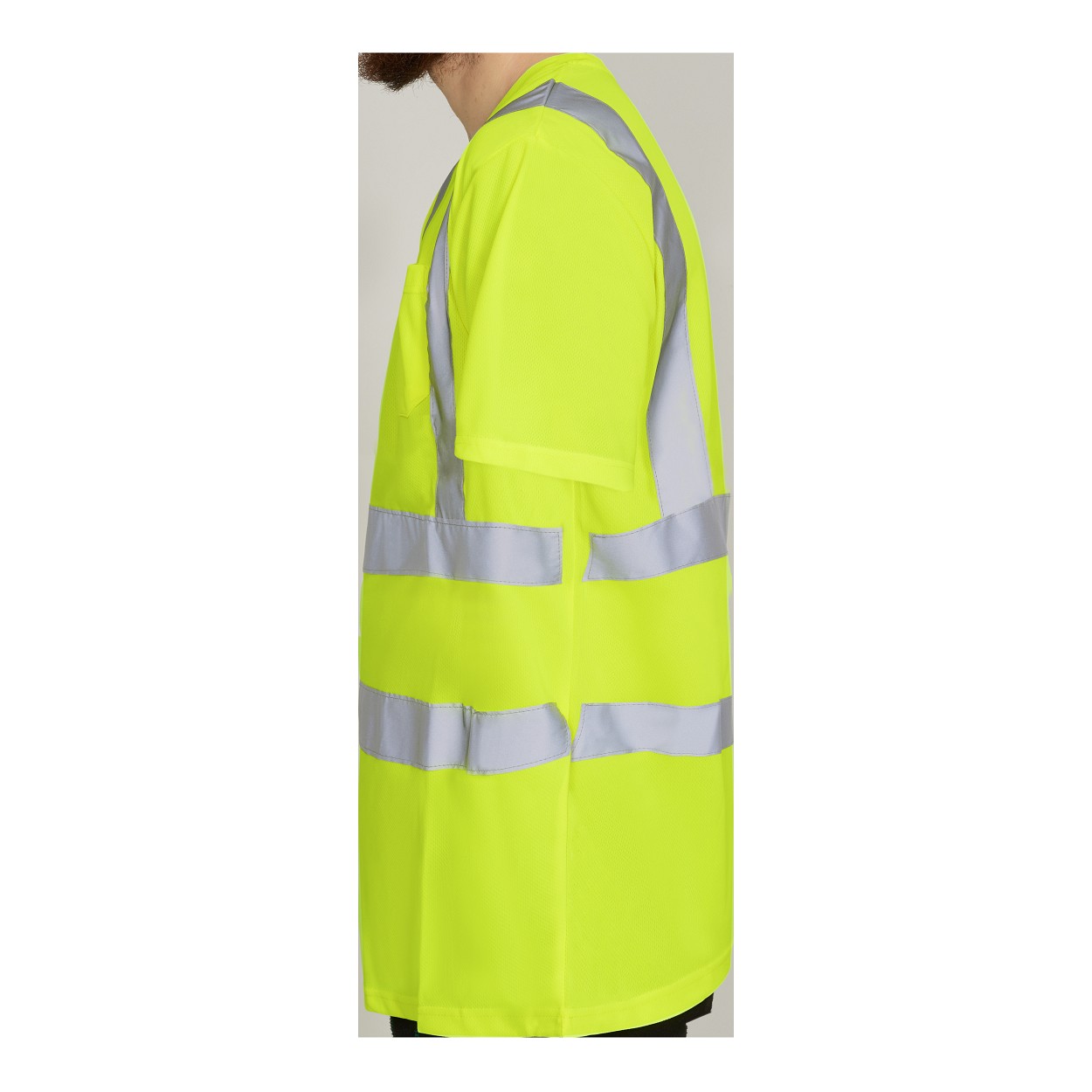 ENGEL Safety T-Shirt mit Brusttasche in Gelb, Größe XS