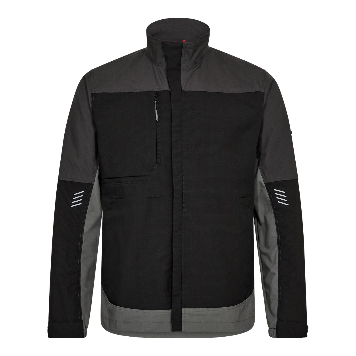 ENGEL Entire Arbeitsjacke mit 2-Wege-Stretch in Schwarz/Anthrazit Grau, Größe XS