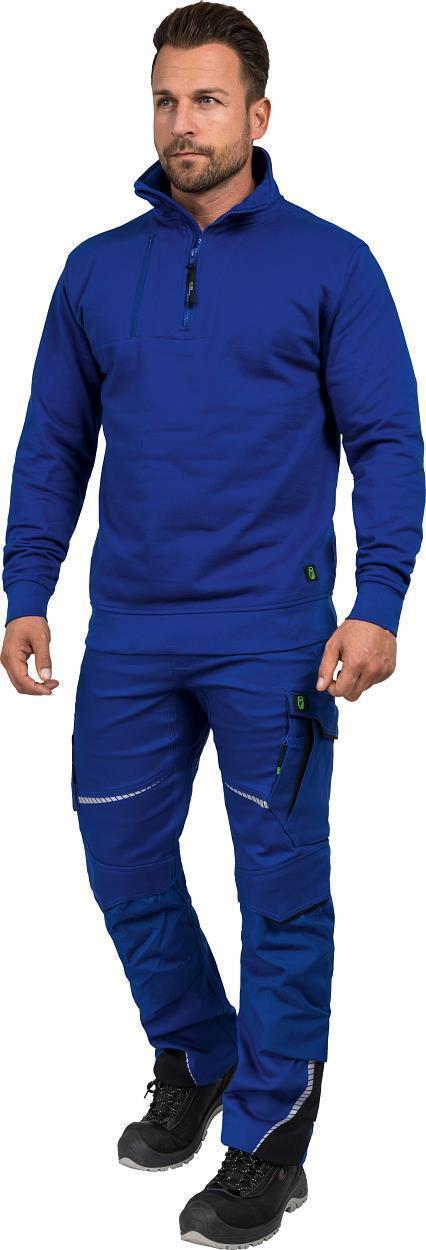 Zip-Sweater "Paul" Flex Line Kornblau FLEXR, Gr. 2XL von Leibwächter
