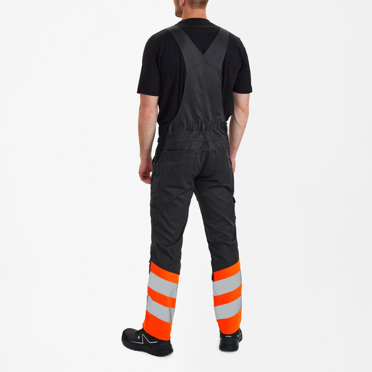 ENGEL Safety Latzhose mit 2-Wege-Stretch in Anthrazit Grau/Orange, Größe 26