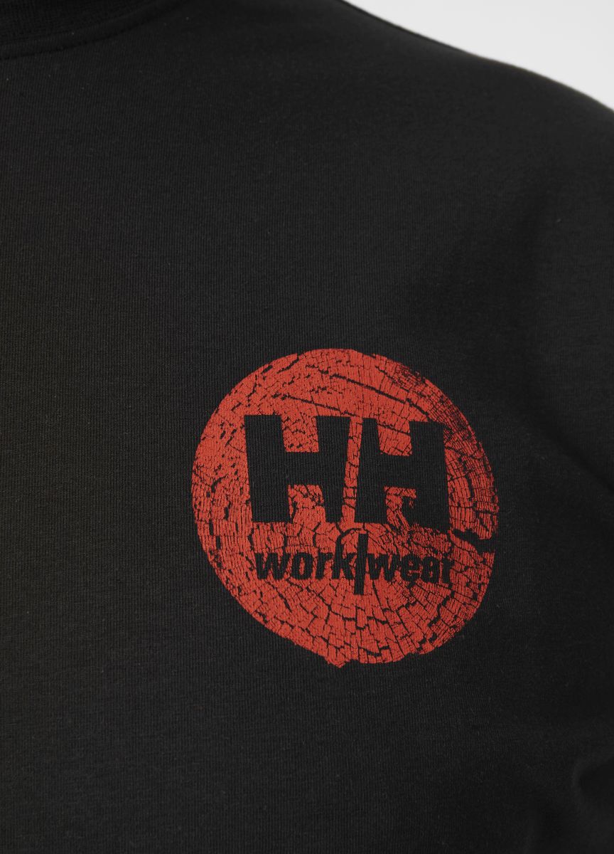 T-Shirt Logo in Black, Gr. 4XL von Helly Hansen Workwear