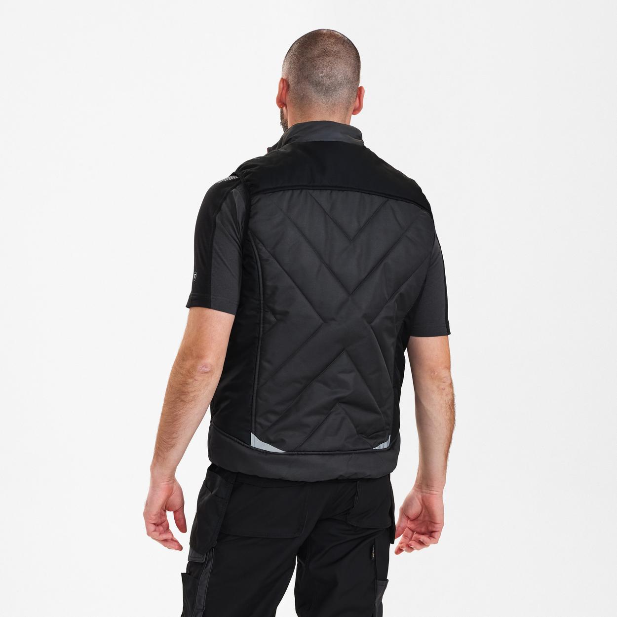 ENGEL Galaxy Stepp-Winterweste in Anthrazitgrau/Schwarz, Größe XS