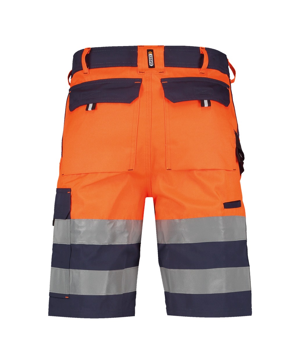 Warnschutz-Shorts "DASSY® Venna" in DUNKELBLAU/NEONORANGE, Größe 66 PESCO61