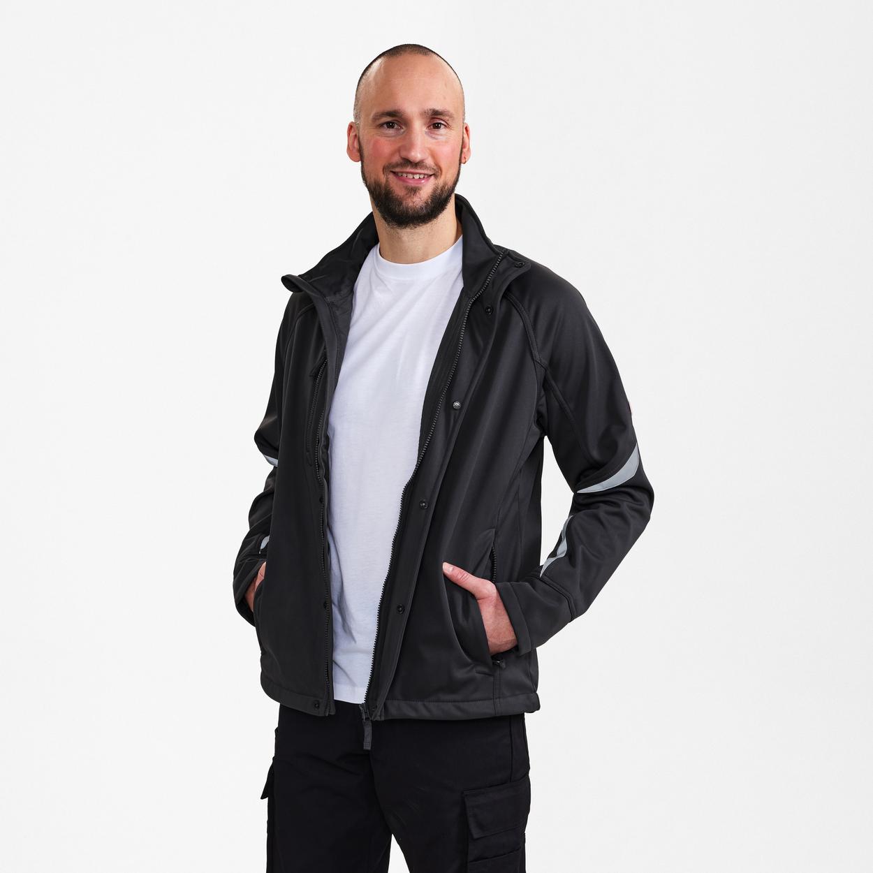 ENGEL Extend Softshelljacke in Anthrazit Grau, Größe XS