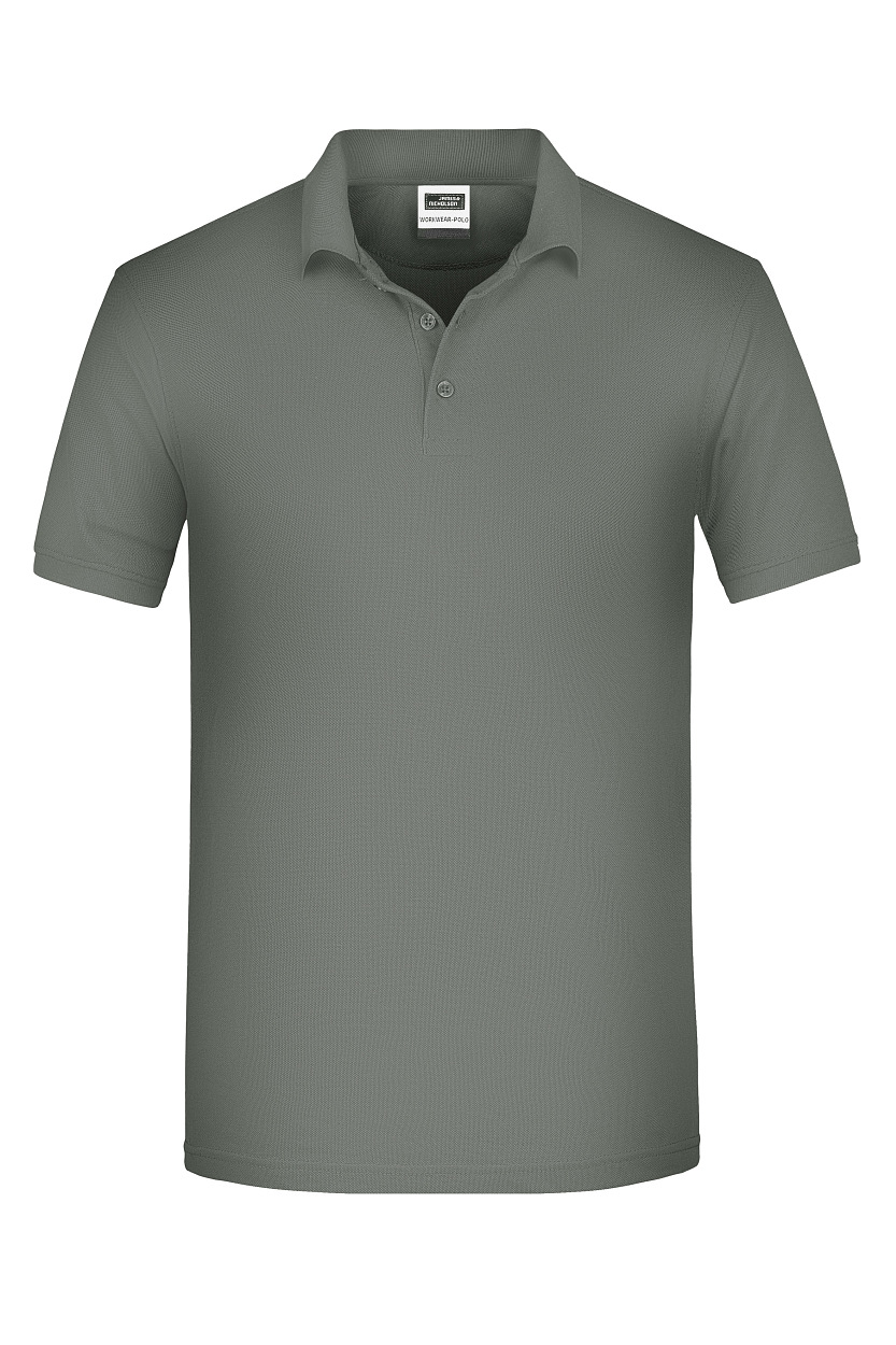 Men's ORGANIC Workwear Polo OCS Blended "JN874" in Dark-Grey, Größe 6XL - Daiber