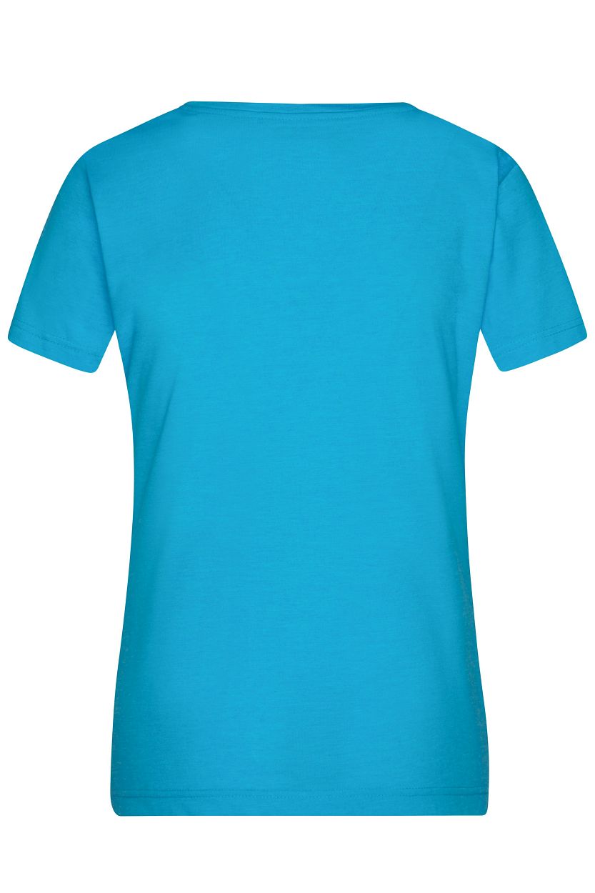 Ladies' Heather T-Shirt "JN973" in Turquoise-Melange, Größe 2XL - Daiber