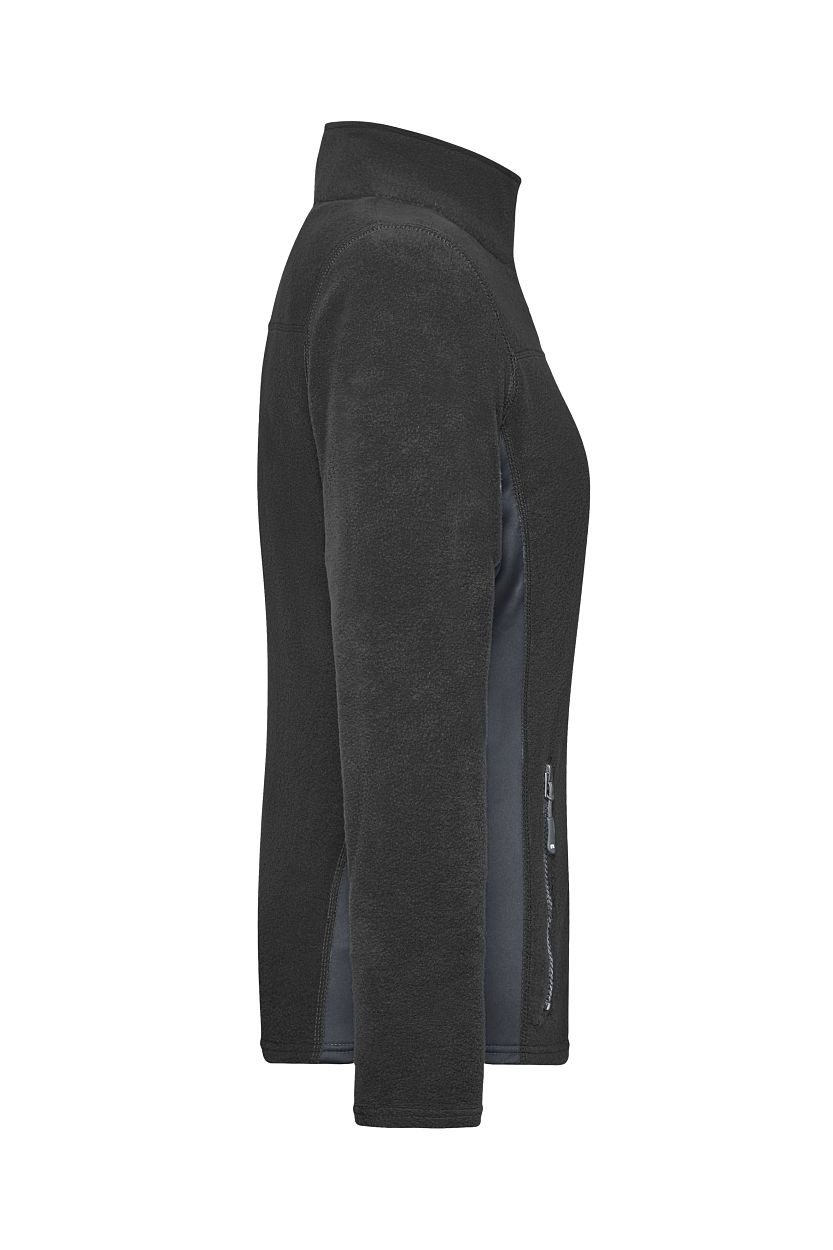 Ladies' Workwear Fleece Jacket - STRONG - "JN841" in Black/Carbon, Größe 4XL - Daiber