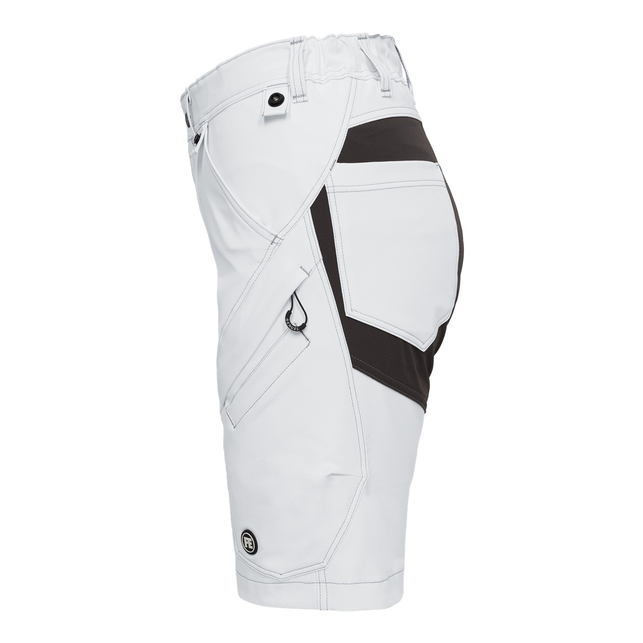 ENGEL X-treme Damen Arbeitsshorts mit 4-Wege-Stretch in Weiss, Größe 36