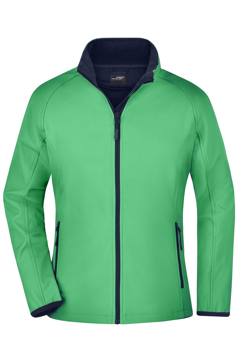 Ladies' Promo Softshell Jacket "JN1129" in Green/Navy, Größe 2XL - Daiber