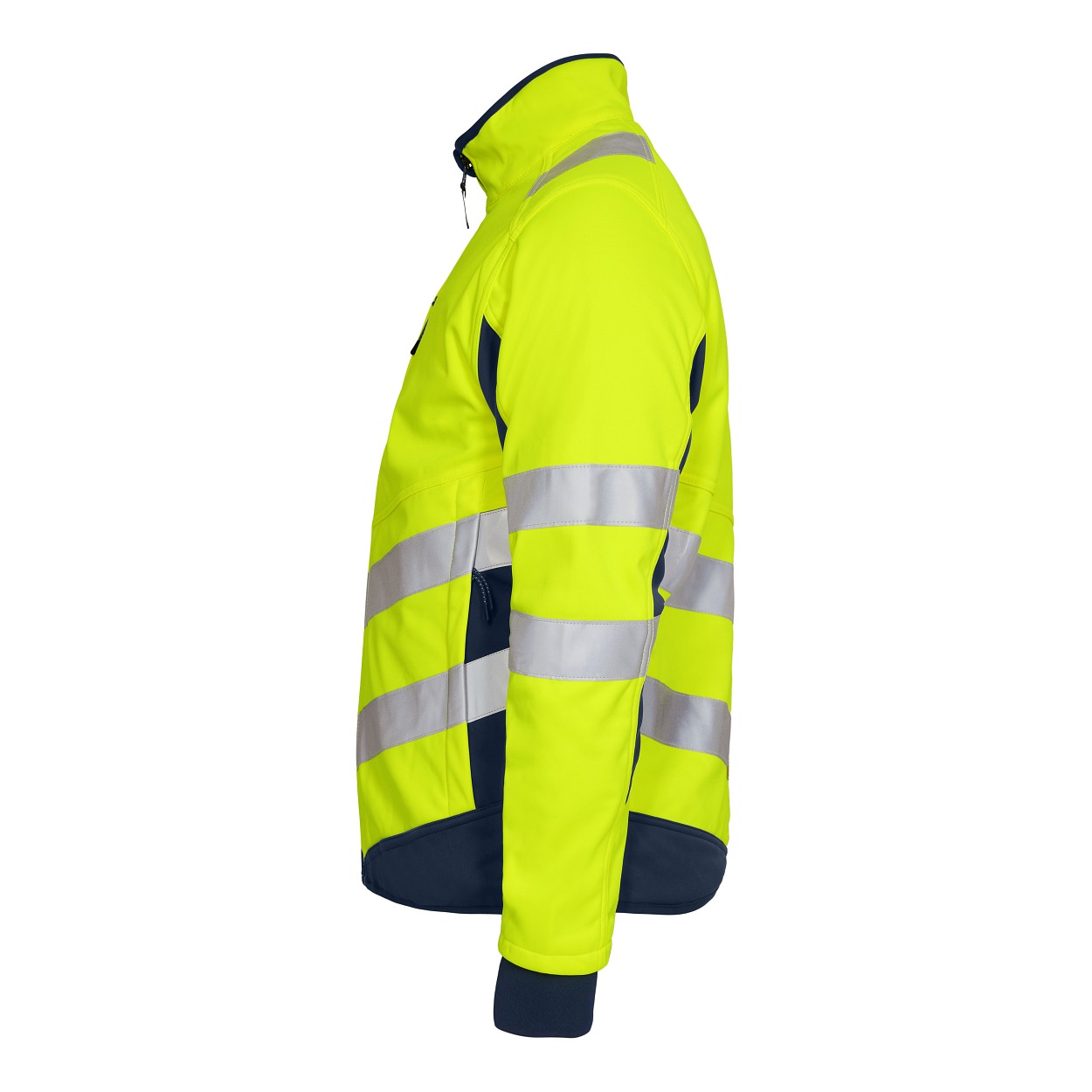 ENGEL Safety Softshelljacke in Gelb/Blue Ink, Größe 2XL